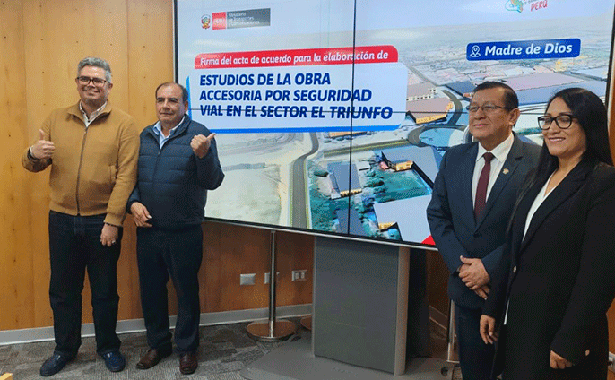 Firma de acuerdo Óvalo El Triunfo