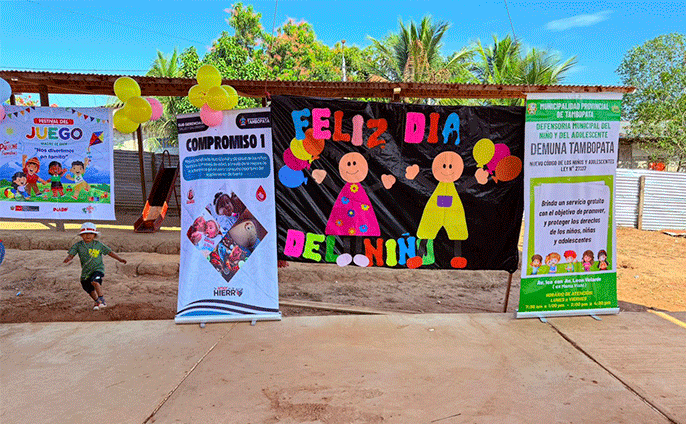 Niños en jornada de celebración