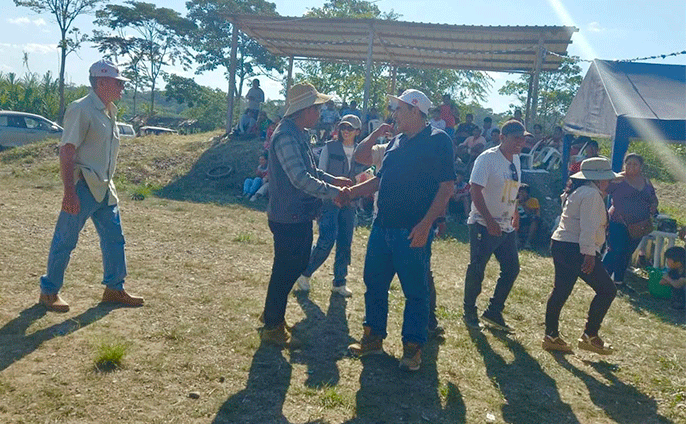 Aniversario San Jacinto - llegada de autoridades
