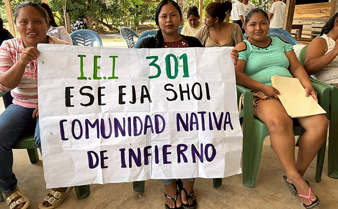 Asesoría técnica en comunidad nativa