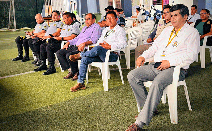 Autoridades coordinando acciones de seguridad